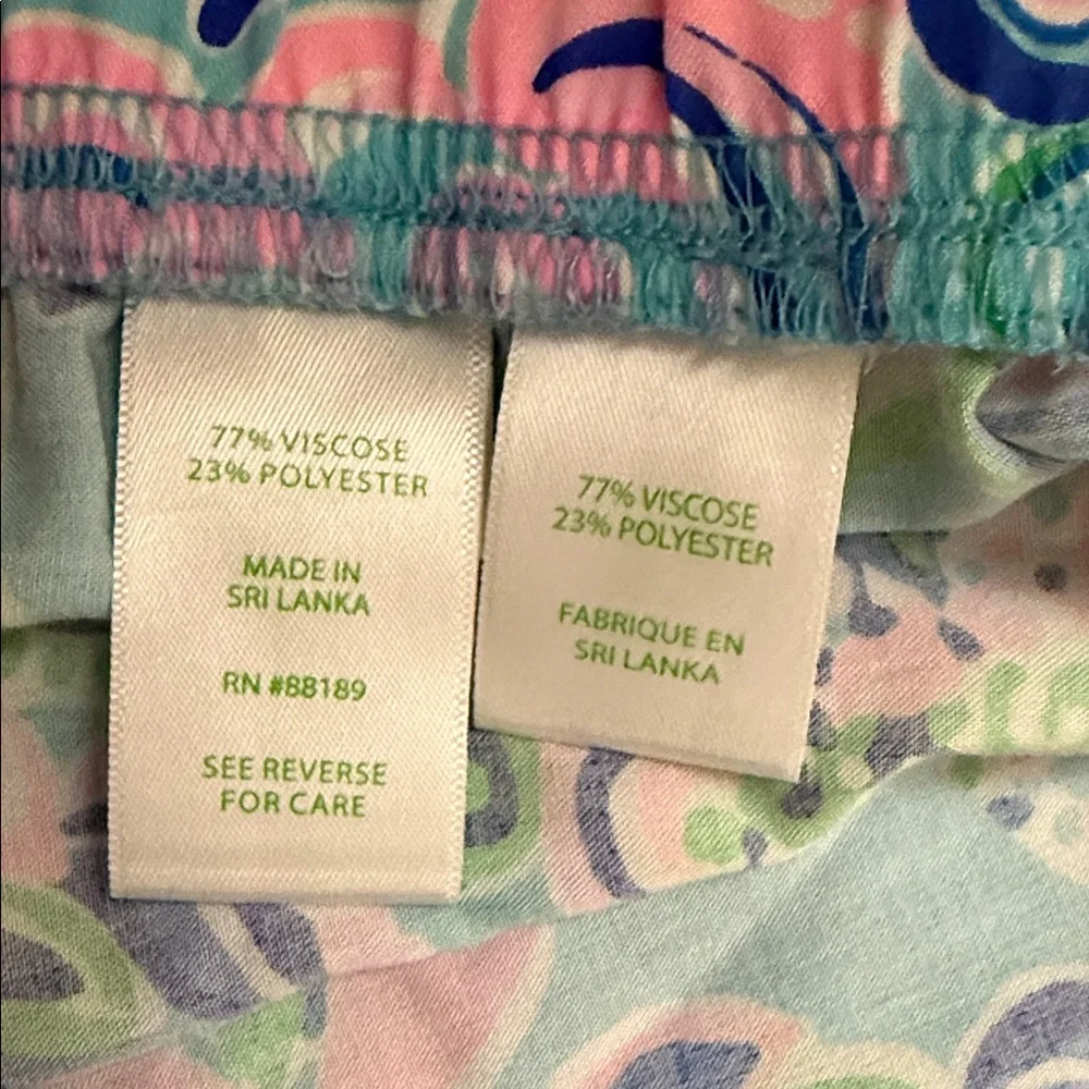 Lilly Pulitzer Bal Harbor Palazzo Style Blue and Pink Size XL - Picture 3 of 5